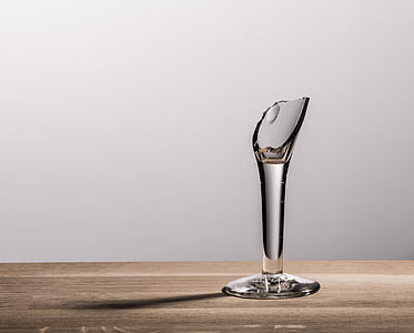 zdrobljen, jasno, steklo, sence, Sharp, kozarec vina, leseno mizo