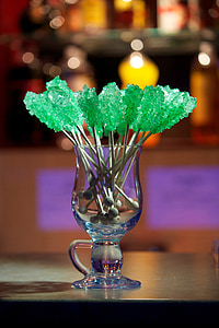 colors, glass, sugar, decoration, vase, table, bouquet