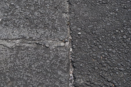 fortau, veien, tekstur, asfalt, overflate, asfalt, Grunge