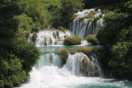 vodopád, Chorvátsko, Krka