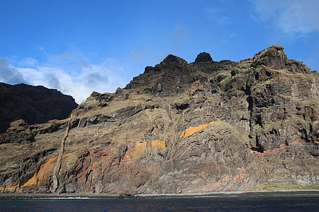 Kanárske ostrovy, Tenerife, Španielsko, Príroda, Príroda, Cliff, pobrežie