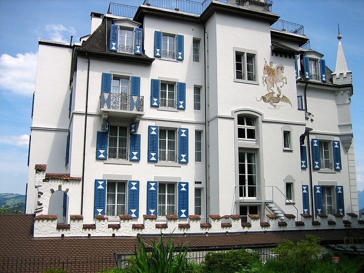 Château gütsch, Lucerne, Suisse, Château, région du lac lucerne
