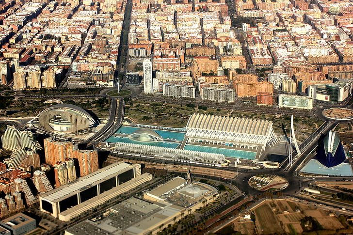 Valence, Spanyolország, City science, a valencia régió, építészet, Valencia, természet