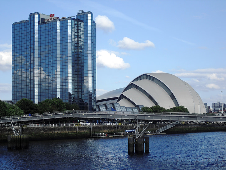 SECC, Glasgow, gebouwen, het platform, Clyde