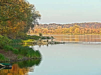 Wisła, Bydgoszcz, floden, Polen, vand, natur, landskab