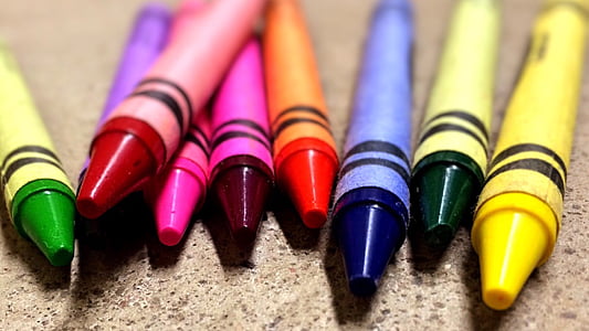 crayons, colors, school, drawing, education, colored, pencil