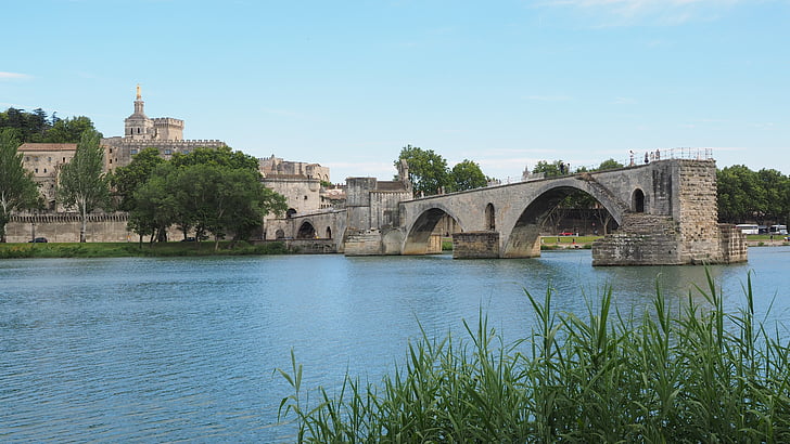 Pont Sankt bénézet, Pont d'avignon, Rona, Avinjonas, griuvėsiai, Arkinis tiltas, istorinio išsaugojimas
