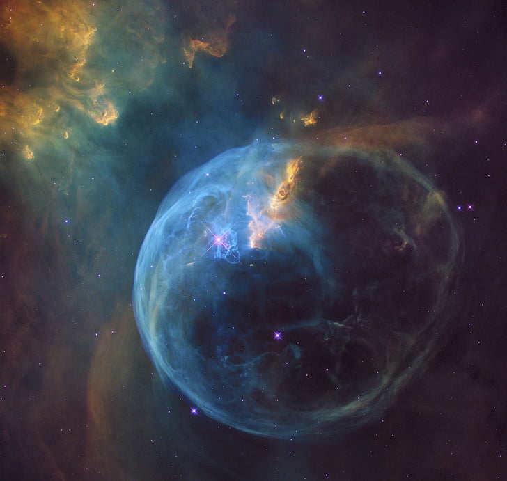 plads, boble, Nebula, konstellation, Cassiopeia, astronomi, Planet - plads