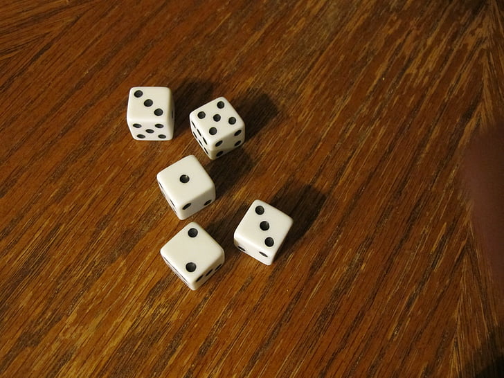 dice, die, roll, game, rolling