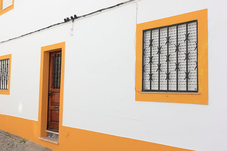 Portugal, Évora, rue, fenêtre de, porte
