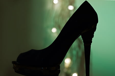 sko, stk., høje hæle, fashionable, hochhackig, kvinders sko, erotiske