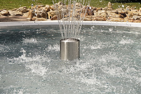 vatten, Fontaine, fontän, vatten-funktionen, poolen, bubbla, Holiday