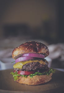 cheese, burger, onion, photography, food, vegetables, breakfast