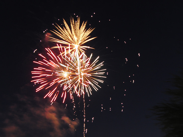 focuri de artificii, sărbători, 4 iulie, exploda, Partidul, explozie, eveniment