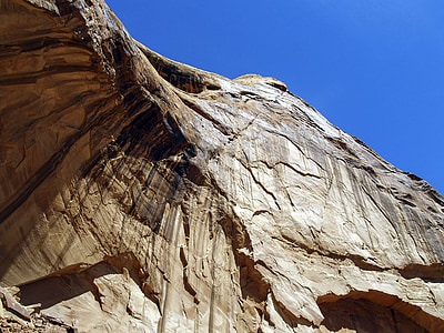высокая, рок, вблизи, Радужный мост, Озеро Пауэлл, Аризона, США