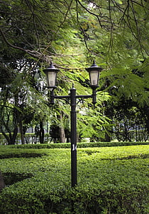 pouličná lampa, Park, lampa