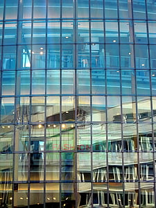 Architektur, Glas, Köln, Gebäude, Fenster, moderne, Fassade
