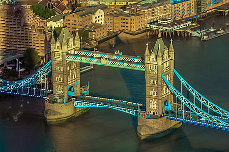 Jungtinės Amerikos Valstijos, Londonas, upės, Garsios vietos, tiltas - vyras padarė struktūra, Architektūra, miesto peizažas