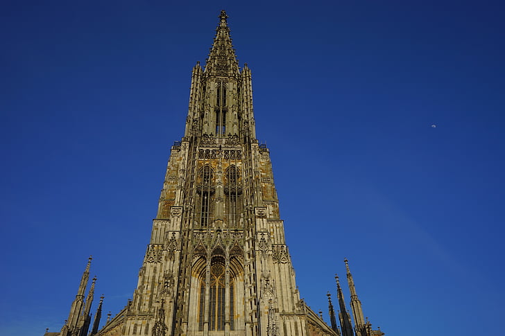 Münster, Ulm-katedralen, kyrkan, dom, Domkyrkan, arkitektur, byggnad