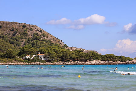 Mallorca, Beach, Spanyolország, mediterrán, Baleár, nyaralás, sziget