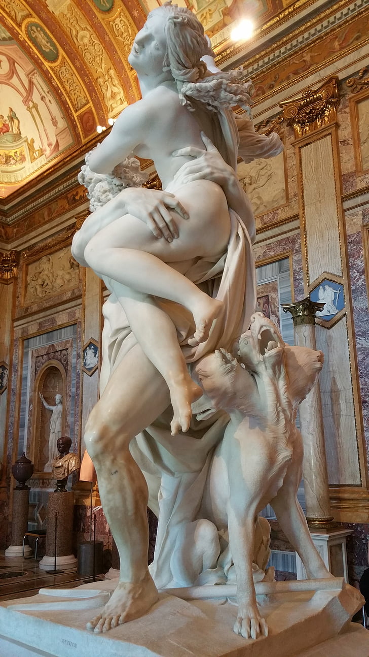 Bernini, Galleria, Rom, Borghese, museet, staty, Pluto