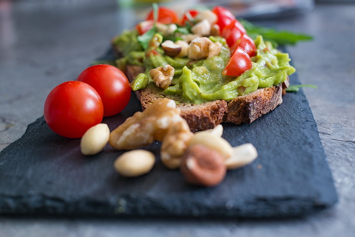 avocado, tomatoes, healthy, tomato, food, food and drink, bread