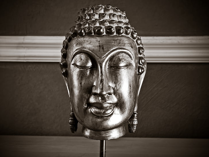 Buddha, socha, sochařství, Asie, Buddhismus, fernöstlich, zlato