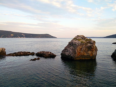 roci, pietre, plajă, mare, Marea Adriatică, Bay, Boka
