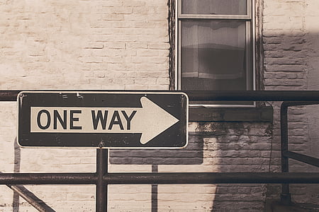 one way street, roadsign, one way, direction, street, arrow, sign