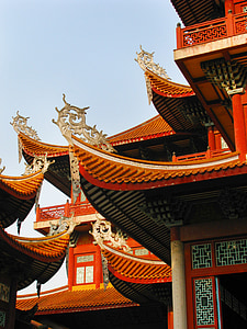 Китай, Фуджоу, този храм, Базилика, тавански, манастир, храма