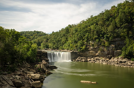 USA, Amerika, Kentucky, Wasserfall, Cumberland Falls, Cumberland river, Fluss