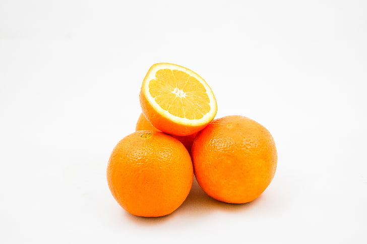 πορτοκάλια, φρούτα, βιταμίνες, μισό, πορτοκαλί, φρέσκο, ο πλούτος της