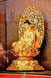 il buddha, massa rotore o fo, corpo in oro