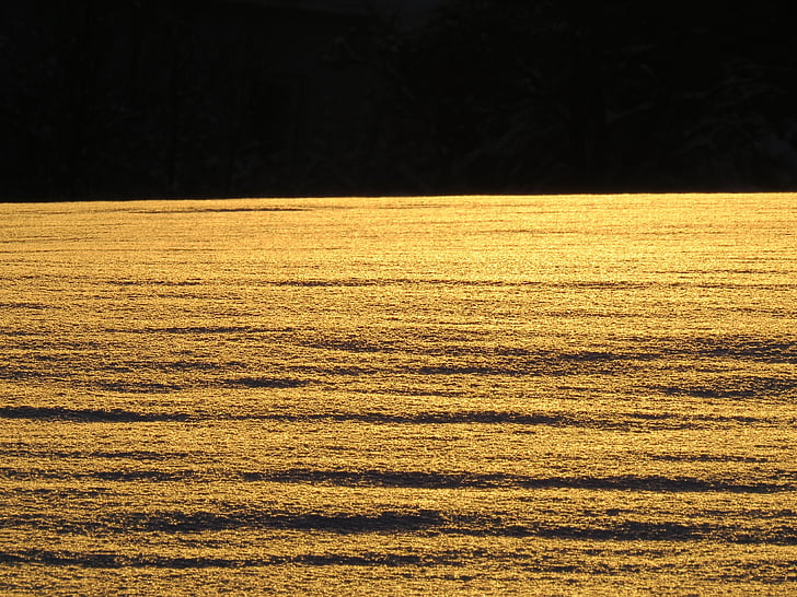 Snow, Landscape, Snowfield, Back Light, Sun, Sparkle, nature