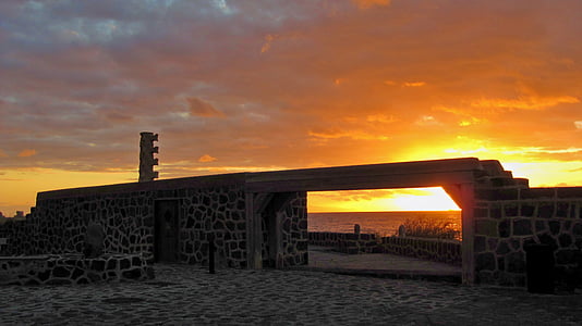 Tenerife, Dawn, východ slunce, obloha, Příroda