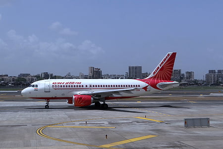 letališče, Mumbai, letala, Air india, Indija