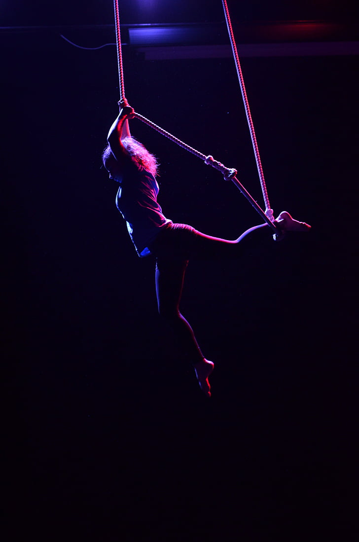 dance, trapeze, dark, human body part, black background, underwater, laser