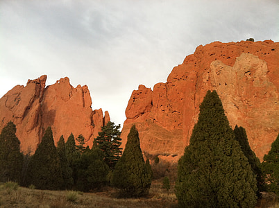 gradina zeilor, Colorado springs, peisaj, Vest, lumina, natura, munte