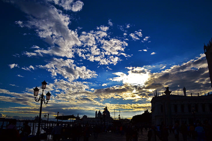 Sunset, Venedig, Watertown, sted lufthavn, blå dag