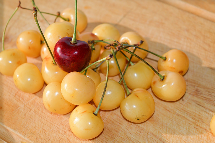 yellow cherries, special, other, a handful of cherries, berry, cherry, sweet