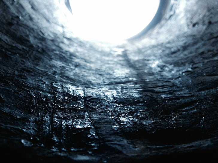 tunelové propojení, celulozové, zeď, kámen, chlad, mokrý, Abstrakt