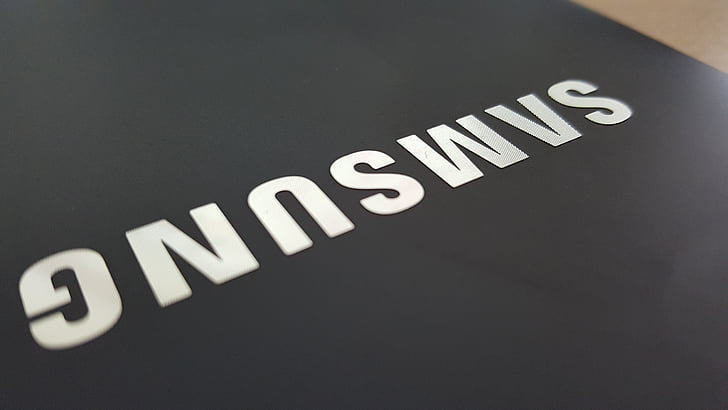 Samsung, logo, logo Samsung, ordinateur portable