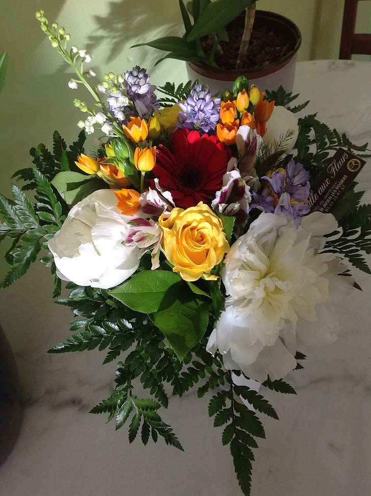 μπουκέτο, λουλούδια, floral, άνθιση, χλωρίδα, δέσμη, πολύχρωμο
