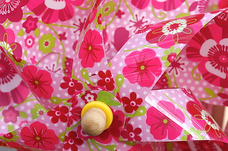 바람개비, 핑크, windspiel, 여름, 장난감, 다채로운, 설정