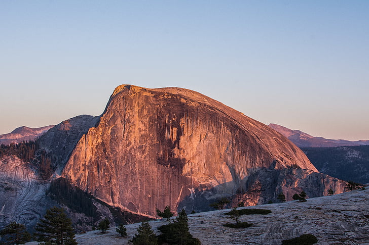 puoli kupoli, Yosemite, kansallispuisto, California, maisema, Luonto, Valley