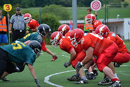 football, american football, play-off, position, placement, cooperation, teammates