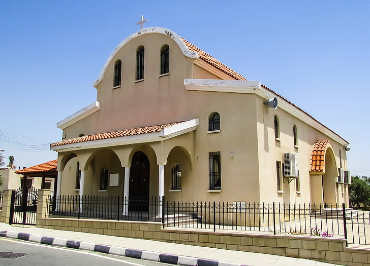 Ciprus, Kalo chorio, Ayios rafael vasilios, templom, ortodox, vallás, építészet
