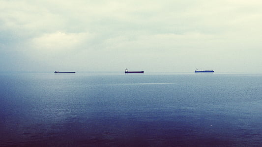 Öl-Tanker, Supertanker, Öltanker, Frachtschiffe, Schiffe, Freiwasser, offene Meer