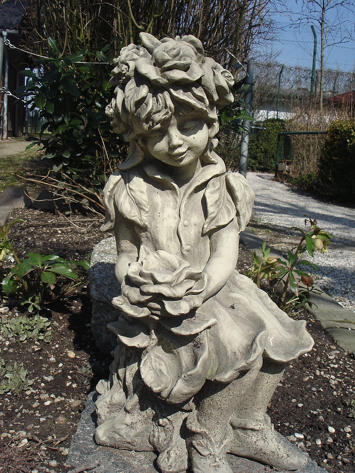 Figura de pedra, estátua do jardim, estátua