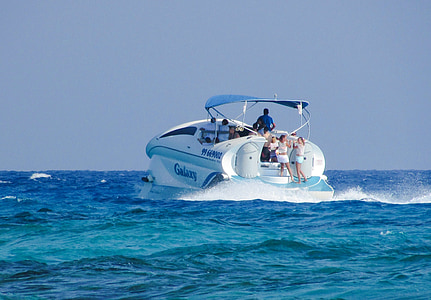 motorbåt, kryssning båt, havet, semester, sommar, turism, Leisure